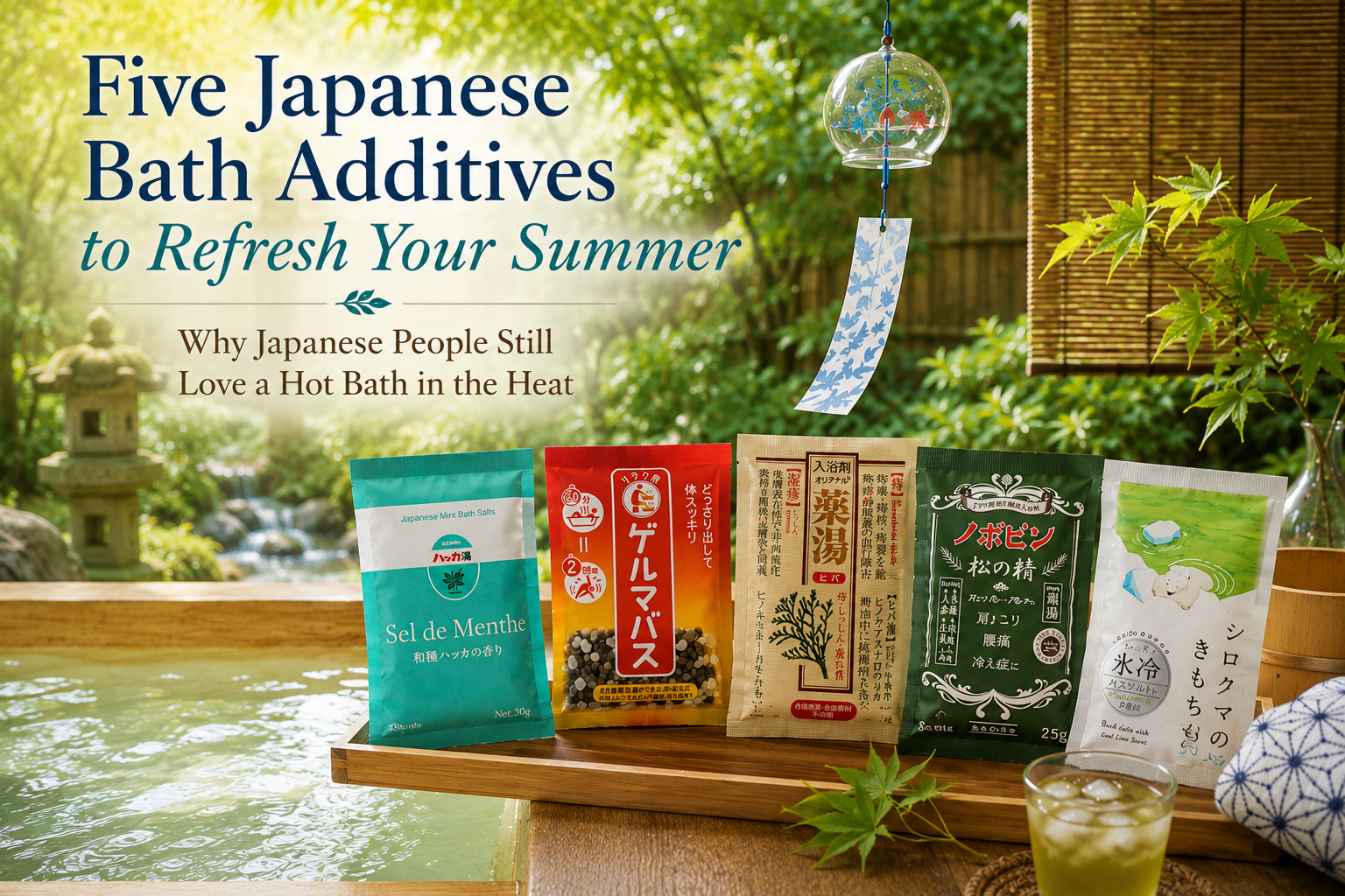 Five Japanese Bath Additives to Refresh Your Summer