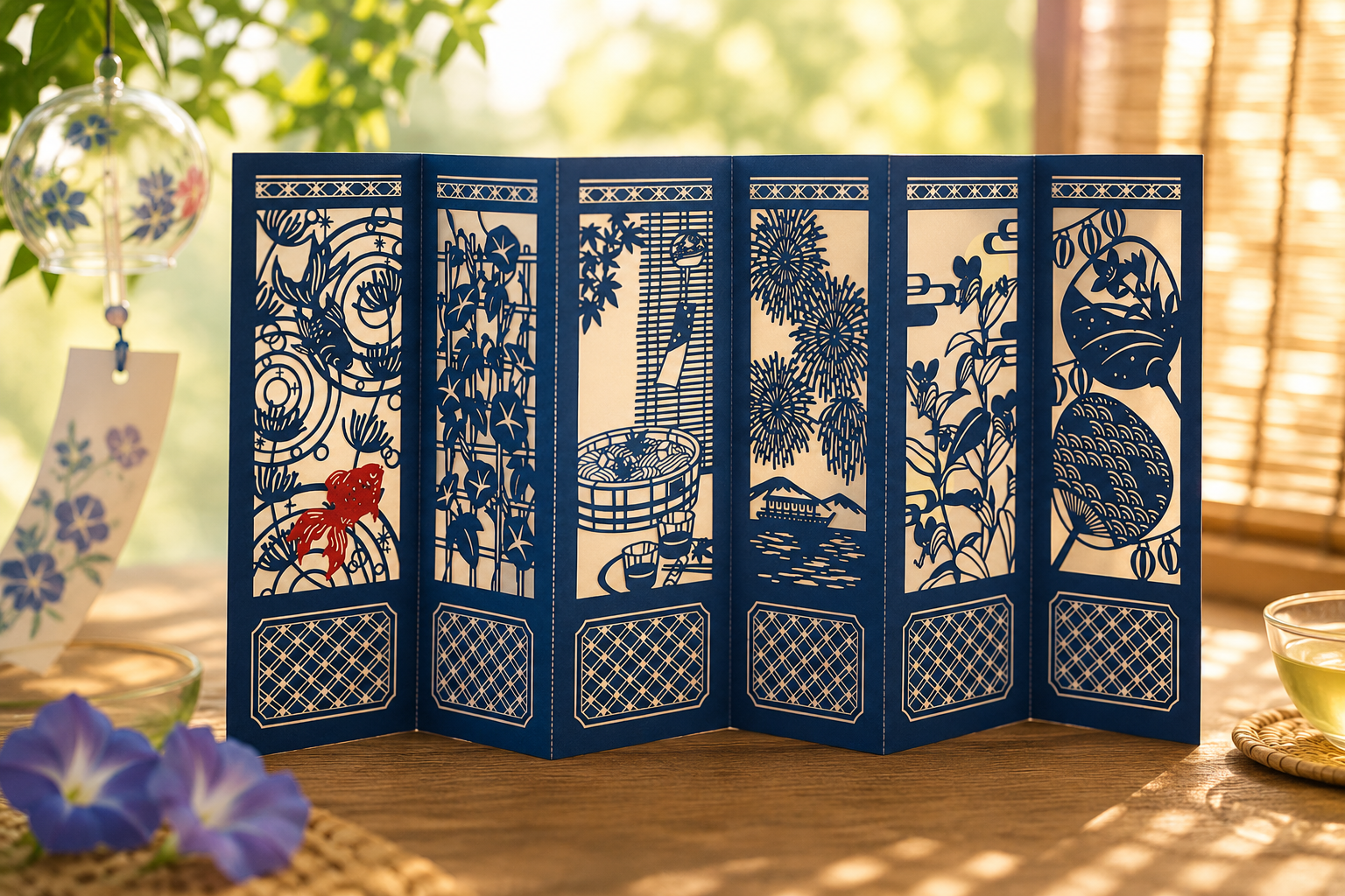 Japanese Summer Pop-Up Postcard