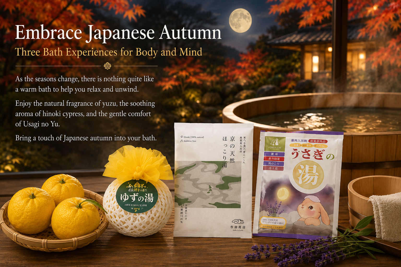 Japanese Bath Experiences to Welcome Autumn
