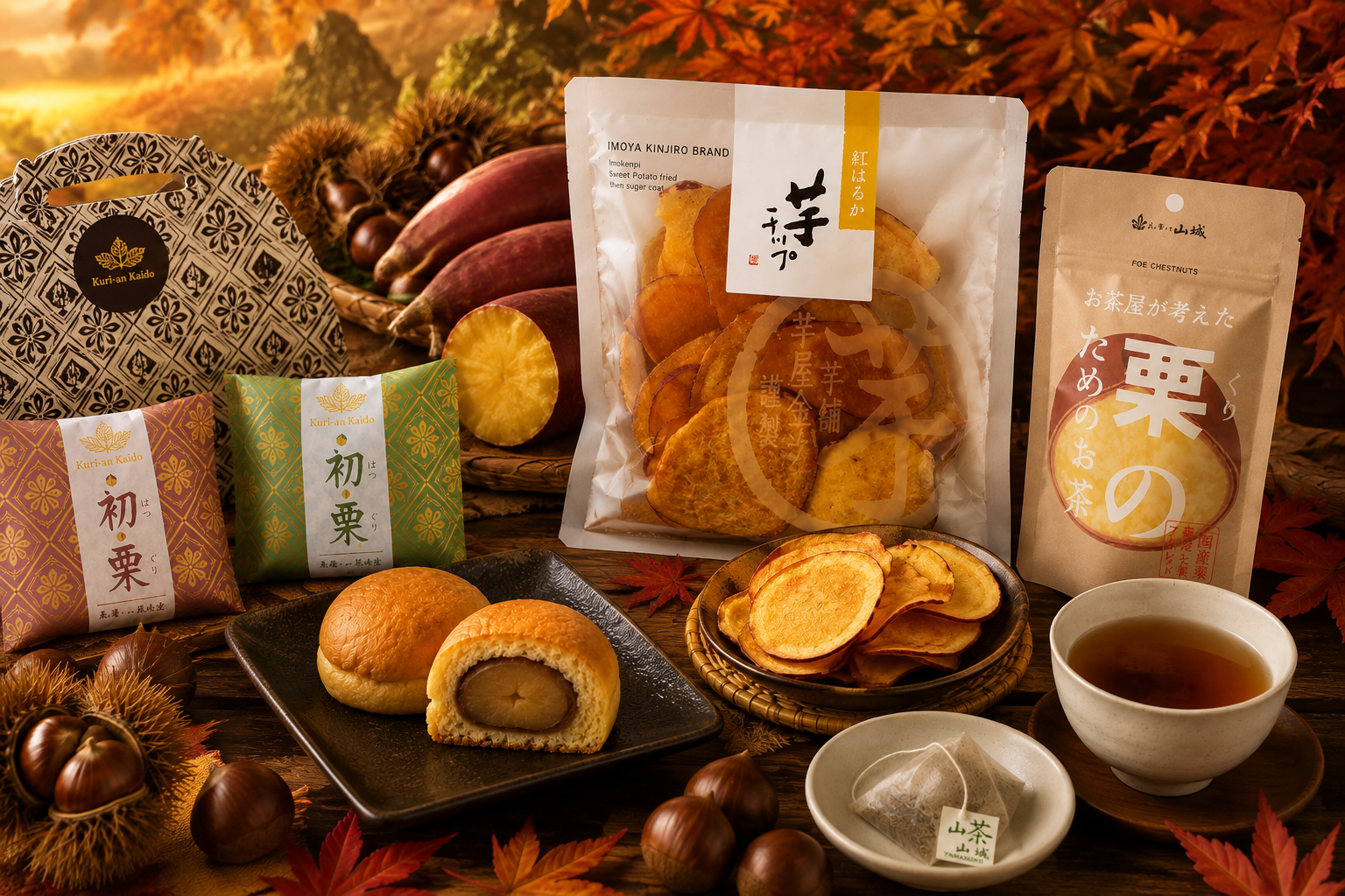 Taste the Japanese Harvest — Chestnuts, Sweet Potatoes & Hojicha